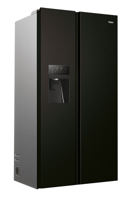 Réfrigérateur américain - HAIER - SBS 90 Series 3 HSR3918EIPB - Classe E - 515 L - 180 x 90 x 65,9 cm - Noir