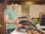 Grill multifonctions - BRAUN - Multi Grill 7 - 2000 W - 3 positions de chauffe - Noir / Acier