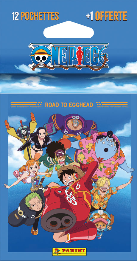 Blister - PANINI - ONE PIECE ROAD TO EGGHEAD - 12 pochettes + 1 offerte - 65 cartes