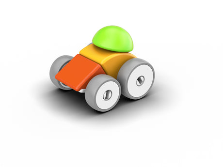 Blocs magnétiques - GEOMAG - Magicube 308 - 10 pieces - Formes variées - Véhicules - Plastique recyclé