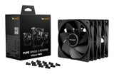 Lot de 3 Ventilateurs de boitier be quiet! Pure Wings 3 PWM Reverse - 12cm (Noir)