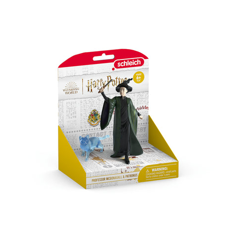 Figurines Professeur McGonagall et son Patronus, Schleich 42682 Harry Potter, Pour enfant des 6 ans