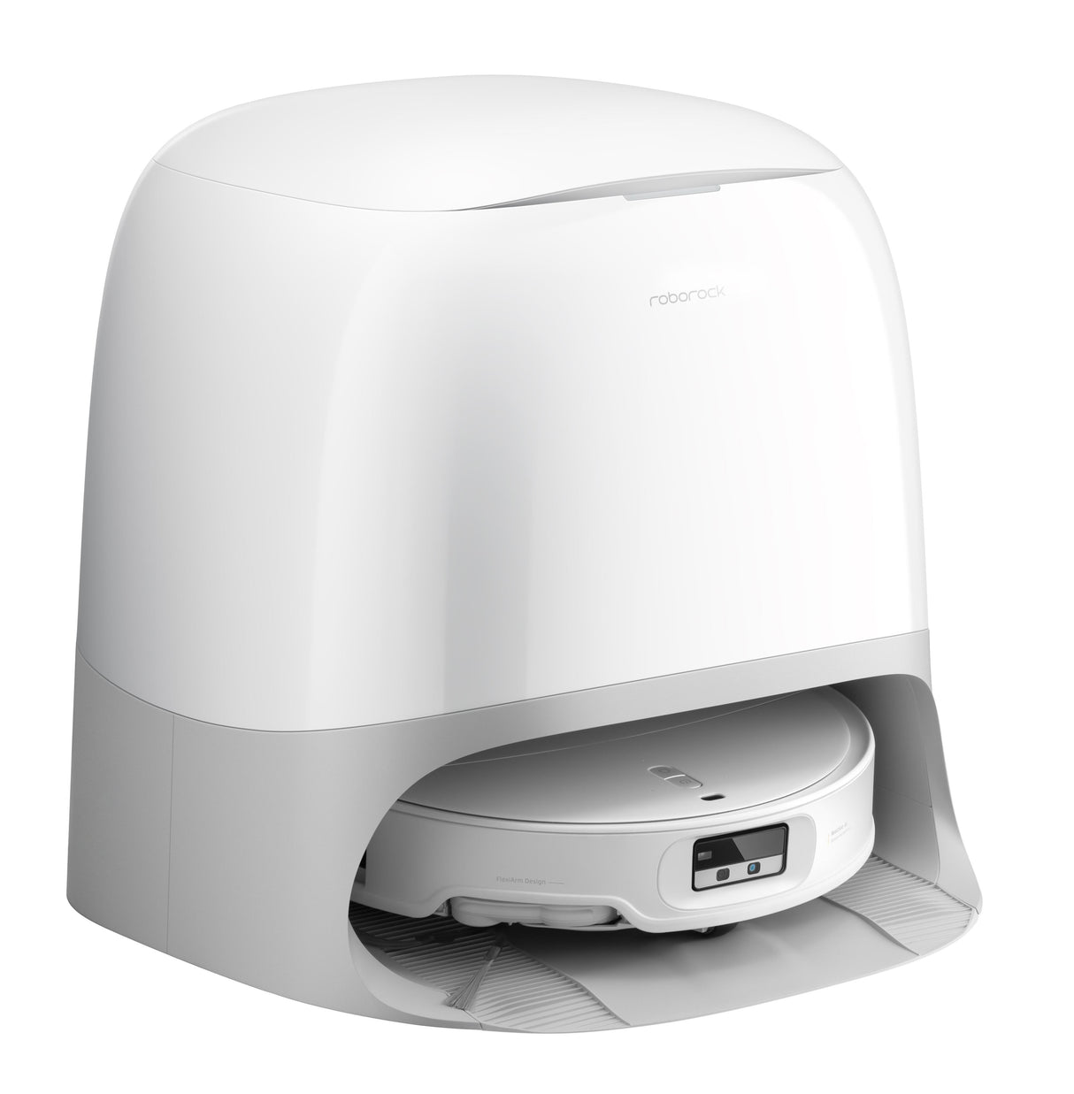 Aspirateur Robot Laveur - Roborock Qrevo Curv 2 ProX - Autonomie 180 min - 25 000 Pa - Navigation LiDAR - Collecteur 470 ml