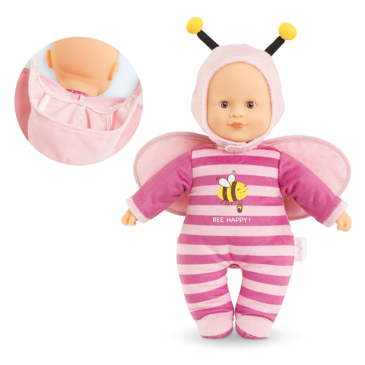 Poupon - COROLLE - Pti' Coeur Abeille - 30 cm - senteur vanille - des 9 mois