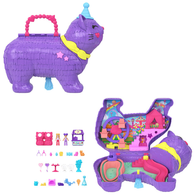 Polly Pocket - Coffret Fete du chaton - Avec mini-figurines et accessoires - Polly Pocket - JFT90