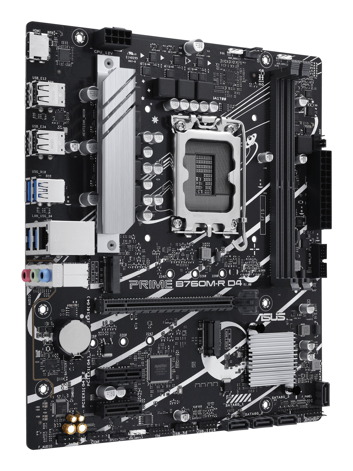 Carte mere - ASUS - PRIME B760M-R D4 - Intel B760 LGA 1700 micro ATX