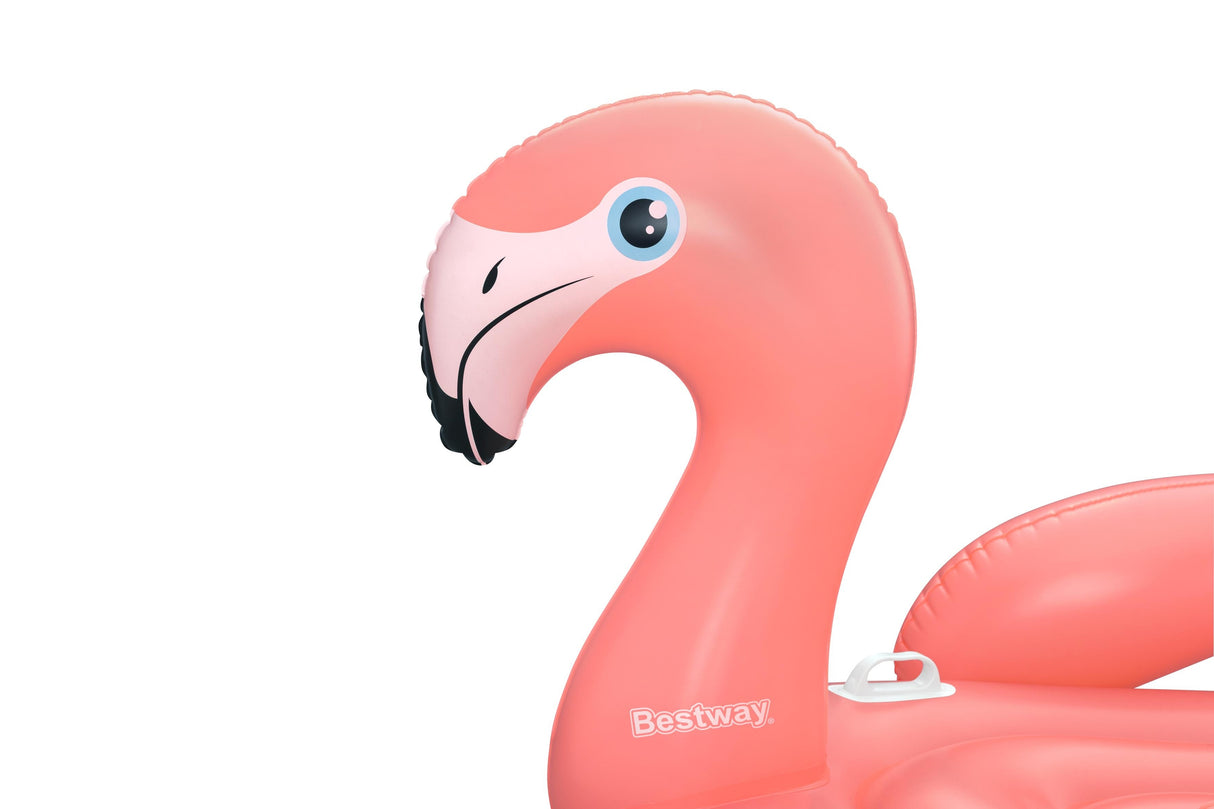 Bouée a chevaucher - Bestway - Flamant rose - 138 x 107 cm