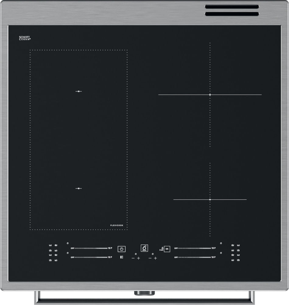 Cuisiniere a induction - WHIRLPOOL - WS68IB8ACX/FR/1 - 4 foyers - 2900 W - L60 cm - Inox
