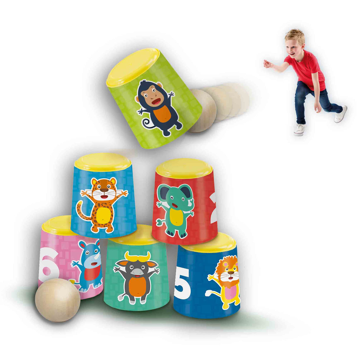 Lance-canette - SES CREATIVE - Outdoor - Coordination - Jeu de précision plein air - Motricité - Age : 3+