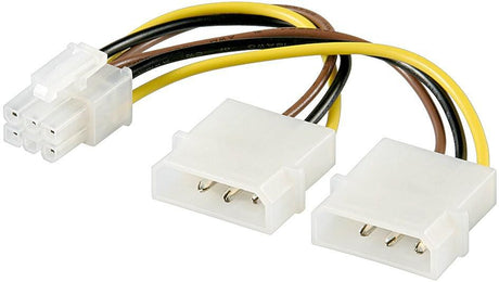 Adaptateur alimentation molex vers PCI-Express 6 pins