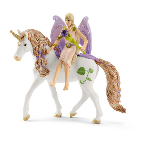 Maison-fleur pailletée avec licornes, lac et écurie - Schleich - 42445 - Multicolore - Rose - Fille