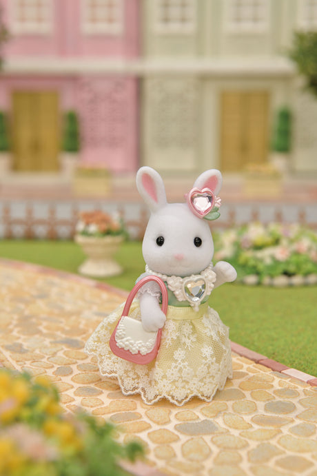 Figurines miniatures - SYLVANIAN FAMILIES - 5647 - La valisette de mode et grande soeur Lapin neige