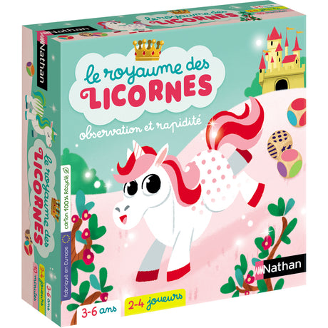 Le Royaume des Licornes - Jeux de société Famille et Enfants - De 3 a 6 Ans - 2 a 4 Joueurs - Nathan