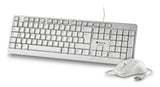 Pack 2en1 (Clavier/Souris) NGS Cocoa (Blanc)