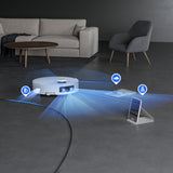 DREAME Aqua 10 Ultra Track Complete - Aspirateur Robot Laveur - Lavage 45 °C - Obstacles 6 cm - Nettoyage Auto de la Serpilliere