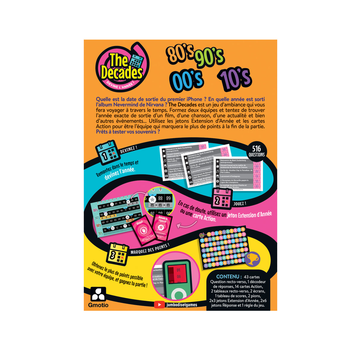 jeu de carte - The Decades