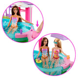 Barbie - Coffret Piscine de Reve - Toboggan et jacuzzi - Plus de 20 accessoires - Barbie - JFP01
