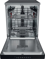 Lave-vaisselle pose libre WHIRLPOOL WFC3C34X - 14 couverts - Induction - L60cm - 44 dB - Inox