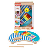 Fisher-Price-Table musicale en bois avec instruments de percussion HXT91