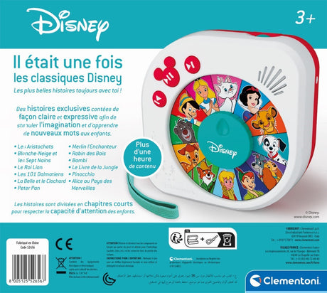 Conteur d'histoire Disney - Clementoni - Les grands classiques Disney pour enfants - Garantie 2 ans