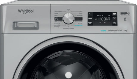 Lave-linge hublot WHIRLPOOL FFBP10489SBSVFR - 10 kg - Induction - L60cm - 1400 trs/min - Classe A-20% - Silver