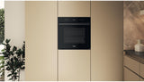 Four encastrable - Pyrolyse + Hydrolyse - WHIRLPOOL - WOI68PT1SBAF - Noir - Porte froide - 73 L - 59,5 x 56,4 x 59,7 cm