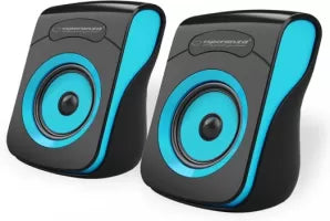 Enceintes Esperanza Flamenco Blue EP140 (Noir/Bleu)
