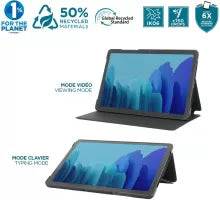 Etui rabat Mobilis Re.Life pour Samsung Galaxy Tab A9+ 11'' (Noir)