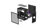 Boitier Moyen Tour ATX DeepCool Cyclops RGB avec panneau vitré (Noir)