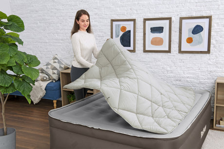 Matelas gonflable - BESTWAY - Tough Guard Fortech - 2 places - Pompe électrique - 350 kg de charge