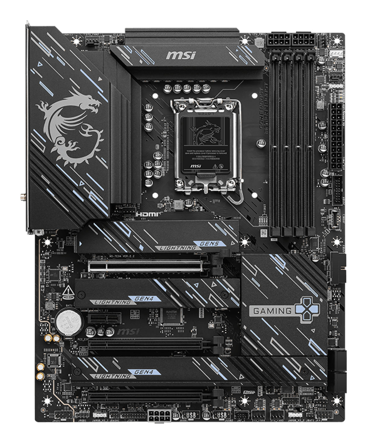 Carte mere - MSI - Z890 GAMING PLUS WIFI - Wi-Fi 7, 5G LAN, Thunderbolt 4, PCIe 5.0, Intel Core Ultra