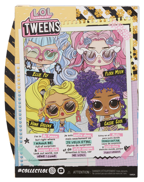 L.O.L. Surprise Tweens - Poupée mannequin articulée 24 cm - Hana Groove - 2 tenues et plusieurs accessoires - A partir de 4 ans