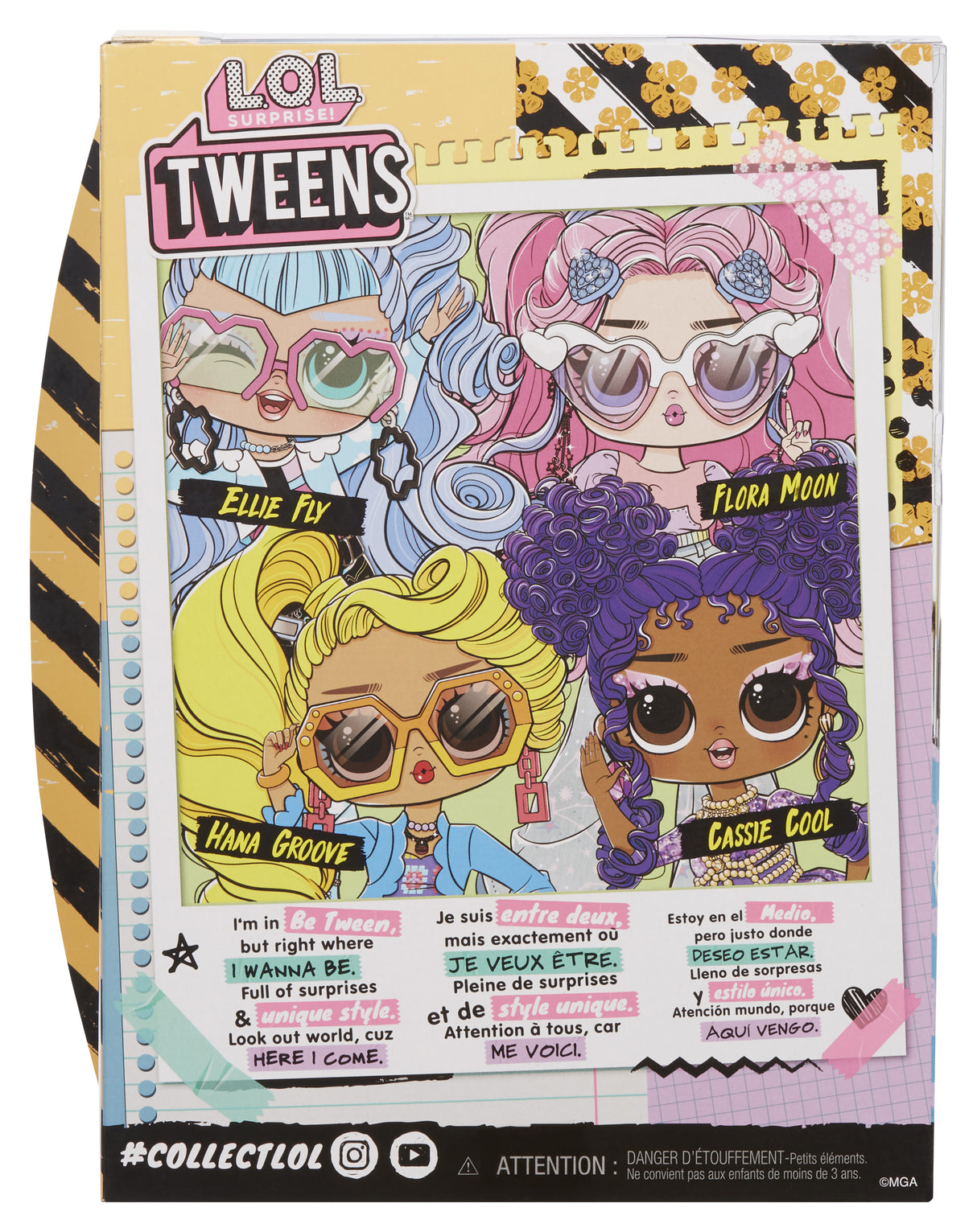 L.O.L. Surprise Tweens - Poupée mannequin articulée 24 cm - Hana Groove - 2 tenues et plusieurs accessoires - A partir de 4 ans
