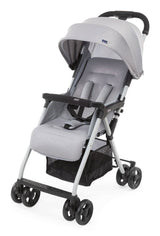 CHICCO Poussette compacte Ohlala 3 -  Des la naissance - Jusqu'a 15kg - Dossier inclinable - Arceau de sécurité - Grey mist