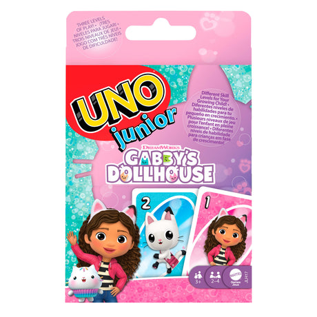 UNO Junior - Gabby et la maison Magique - Jeu De Cartes Enfants Et Parents - MATTEL GAMES - JLH17 - 7 ans et +