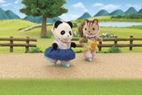 La fille panda, son vélo et sa remorque - Sylvanian Families - 5652