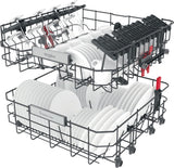 Lave-vaisselle tout encastrable WHIRLPOOL WKCIO3T133PFE 6eme Sens - 14 couverts - Induction - 43 dB - tiroir a couverts