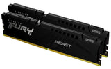 Kit Barrettes mémoire 32Go (2x16Go) DIMM DDR5 Kingston Fury Beast  5200MHz (Noir)