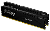 Kit Barrettes mémoire 32Go (2x16Go) DIMM DDR5 Kingston Fury Beast  5600MHz (Noir)