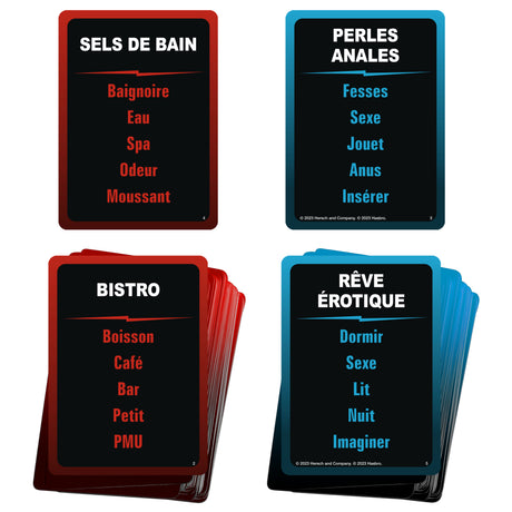 Taboo sans tabous, jeu de société adulte, le jeu des mots interdits, a partir de 18 ans