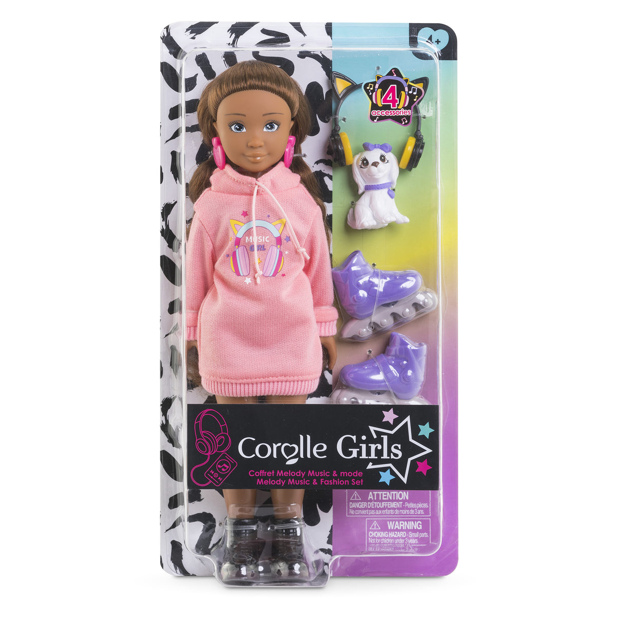 Poupée mannequin - COROLLE - Melody Music & Mode - 28 cm - 4 accessoires - des 4 ans