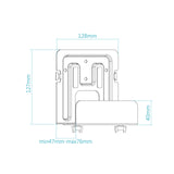 Support mural pour Mini-PC TooQ TQMPM4776 5kg max