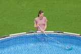 Kit de nettoyage piscine jusqu'a 3,96m - Bestway - Aquaclear - épuisette et tete d'aspirateur