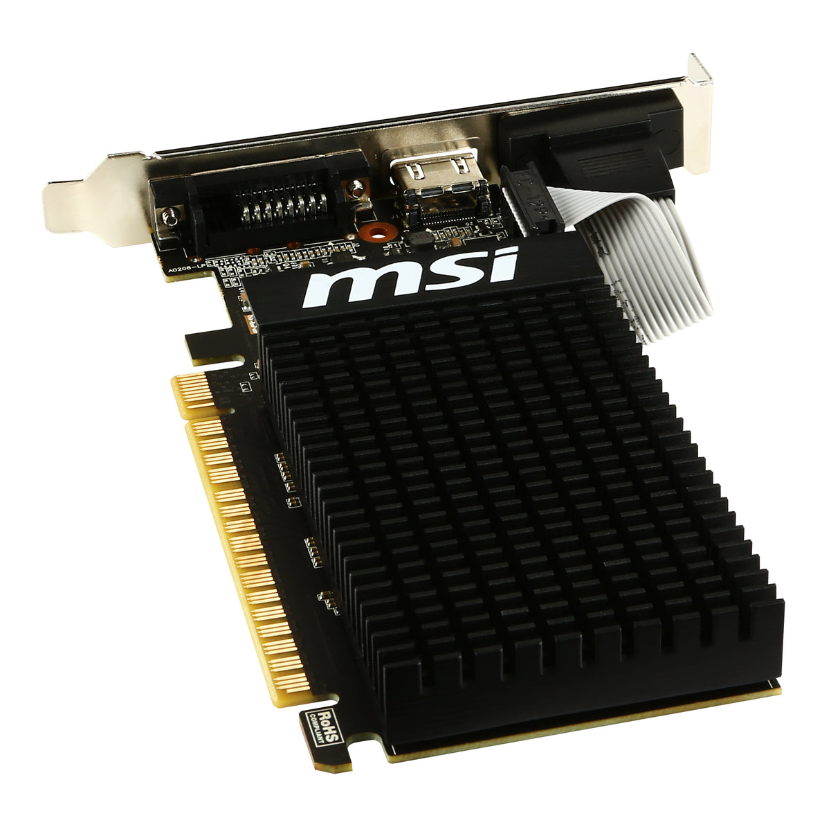 Carte Graphique Nvidia MSI GeForce GT710 2GD3H 2Go LP (Low Profile Passive)