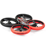 Drone Télécommandé - FLYBOTIC - Bumper Drone Lit - 17 cm - rouge et noir - des 8 ans