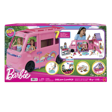 Barbie - Camping Car de Reve - plus de 60 accessoires - Barbie - HRJ78