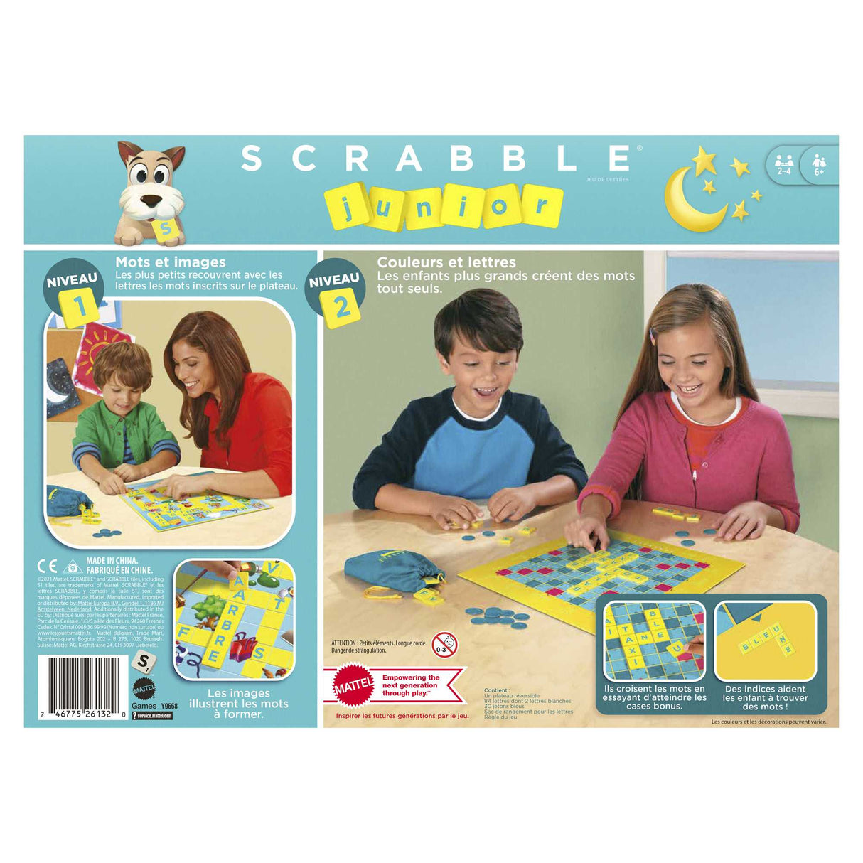 Mattel Games - Scrabble Junior - Jeu de Société - 6 ans et + Y9668