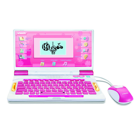 VTECH - GENIUS XL ORDI ÉDUCATIF BILINGUE ROSE - Rose