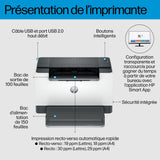 Imprimante Monofonction HP LaserJet M209d (Blanc/Noir)