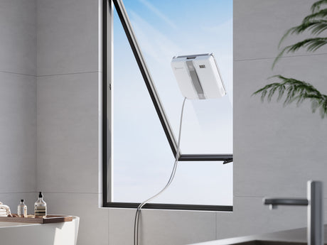 ECOVACS WINBOT Mini - Robot de Nettoyage de vitres - Design Compact - Double Buses avec pulvérisation ultrasonique